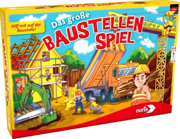 Noris 606011681 - Kinderspiel, Das große Baustellenspiel