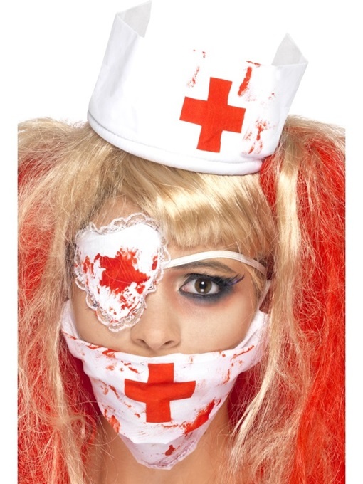 Krankenschwester Set blutig 3 teilig