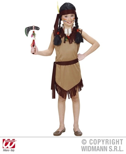 Kostüm Indianerin Größe 158 (Kleid, Gürtel, Stirnband)