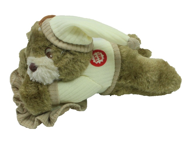 Schnarchbär mit Schnarchsound liegend ca 20 cm
