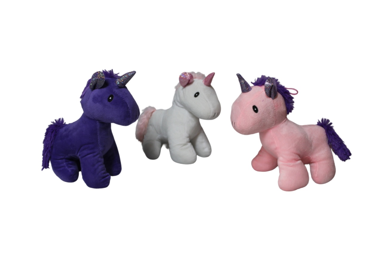 Einhorn 3 Farben sortiert ca 20cm