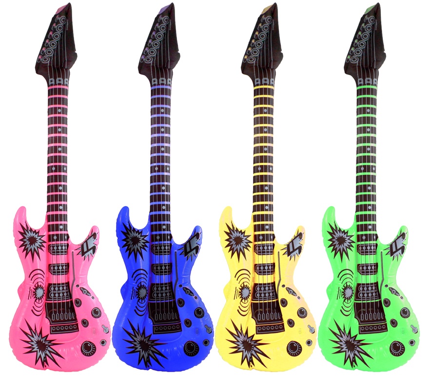 Gitarre aufblasbar 4 Farben sortiert ca 100 cm