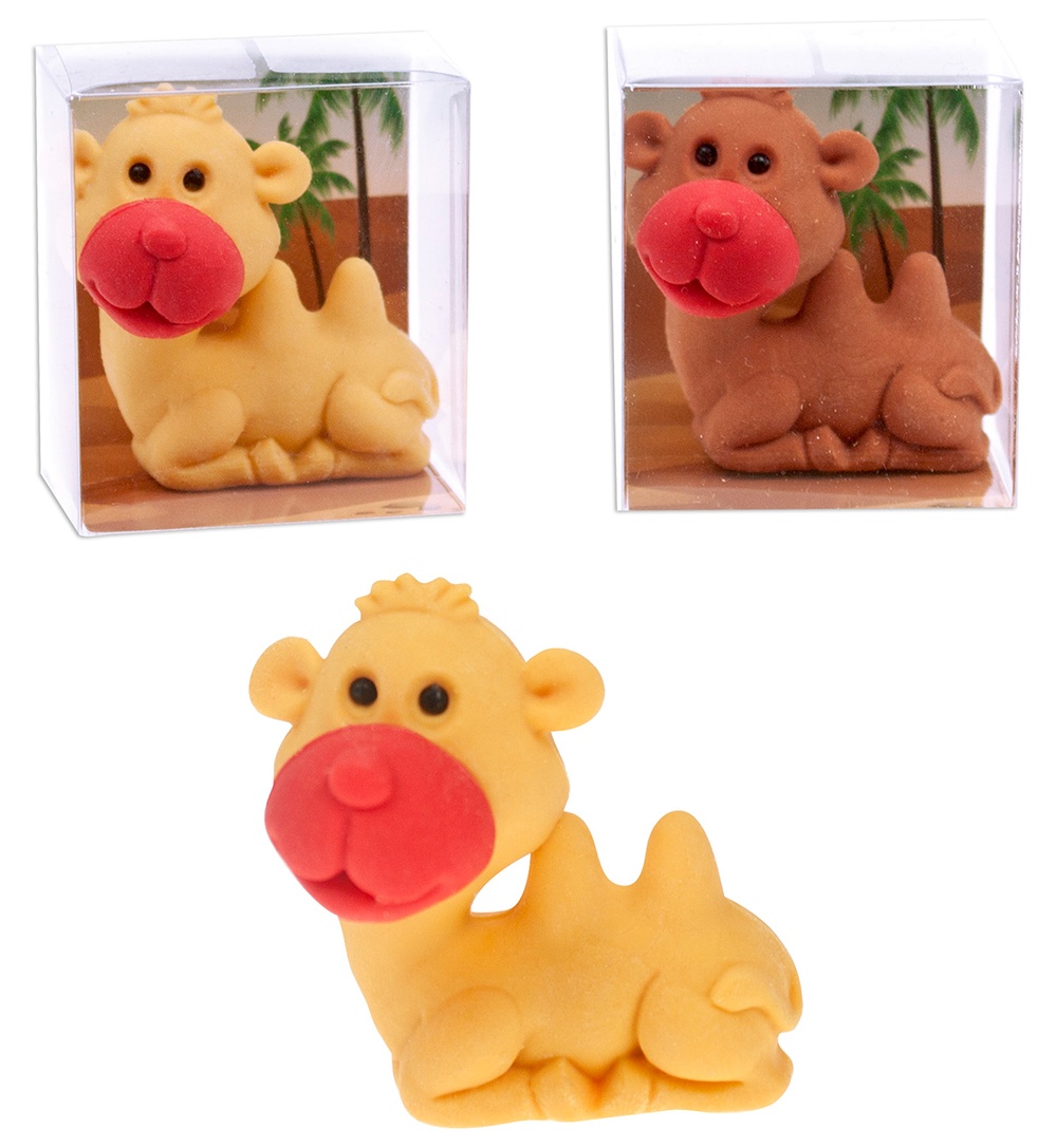 Radiergummi Kamel 2 Farben sortiert - ca 4x3,5cm