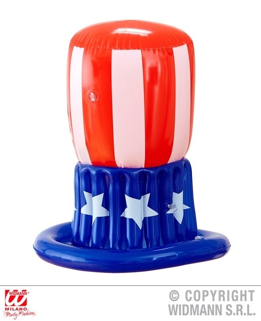 Hut Uncle Sam aufblasbar  -  ca 50 cm