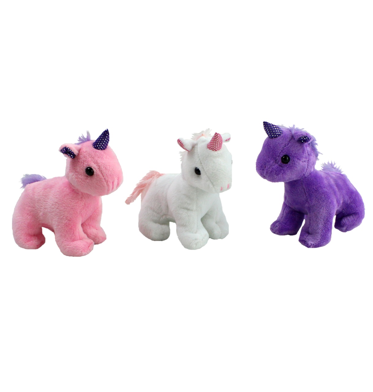 Einhorn 3 Farben sortiert ca 12cm