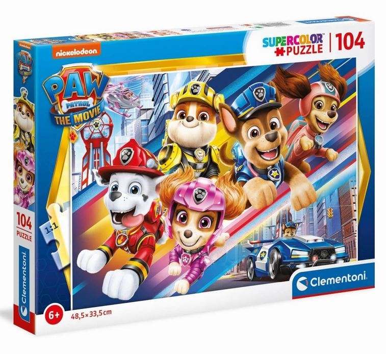 Clementoni 27529 Paw Patrol - Supercolor, Puzzle, 104 Teile