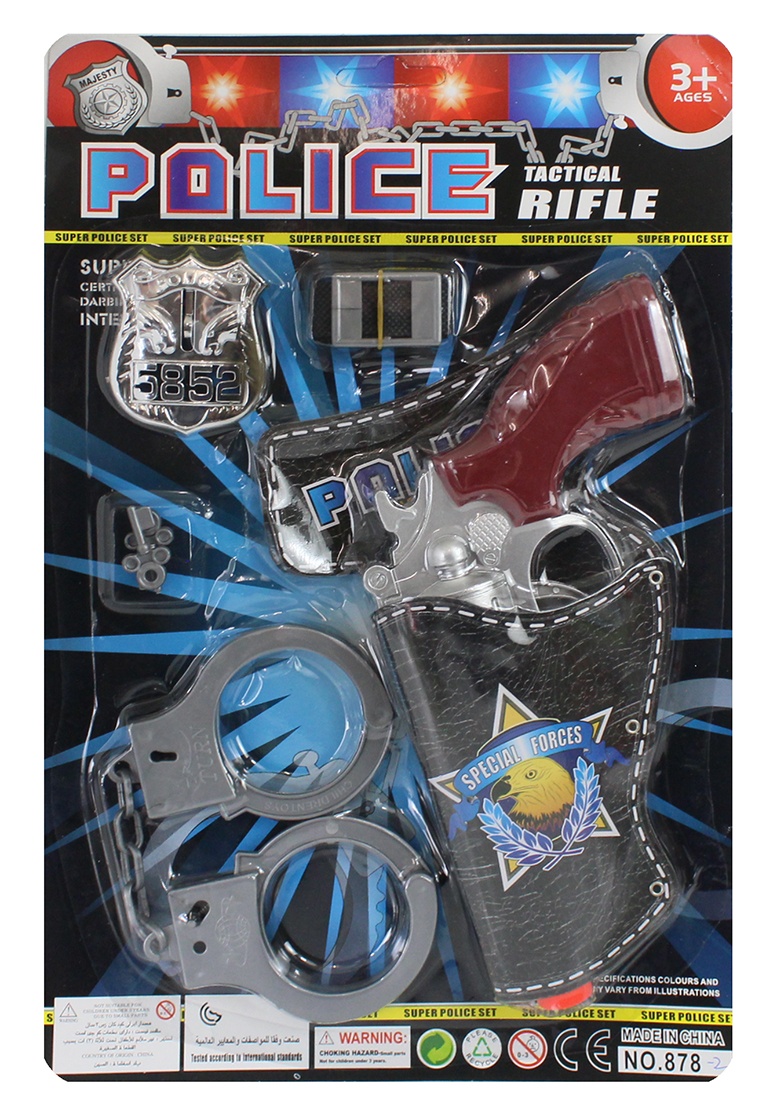 Polizeikarte- 7 Teilig auf Karte, ca 22x35 cm