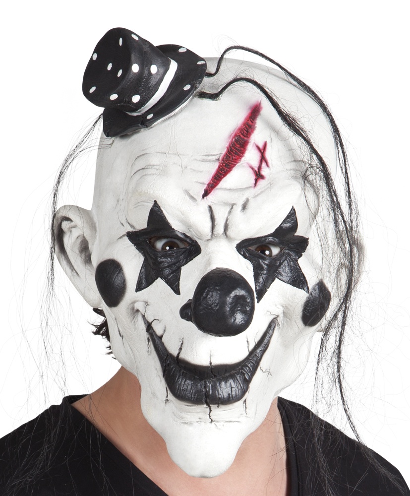 Maske Psycho Clown LATEX