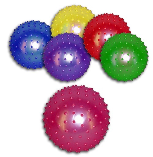 Noppenball - Massageball im Netz aufblasbar 6-fach ca 25 cm