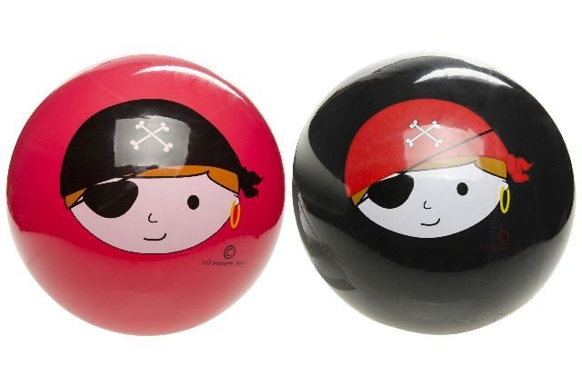 Ball Piratendesign 2-fach sortiert ca 23 cm