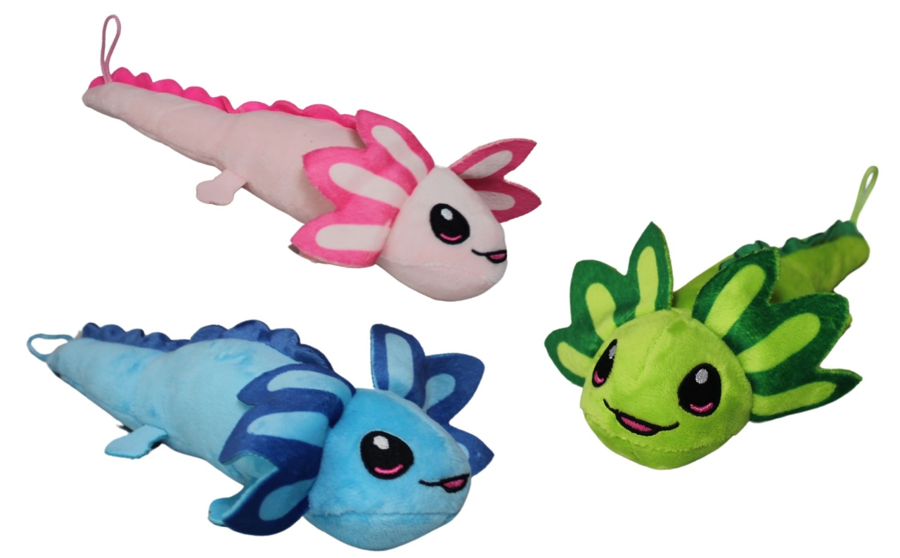 Axolotl 3 Farben sortiert ca 25cm