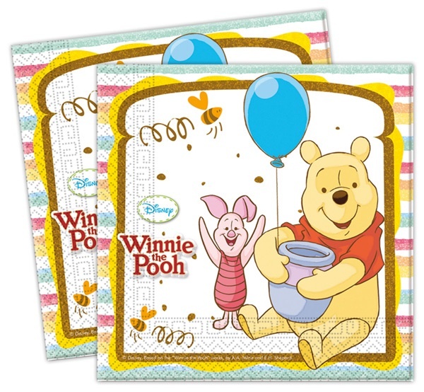 Servietten ,Winnie the Pooh, 20Stück ca 33 x 33 cm