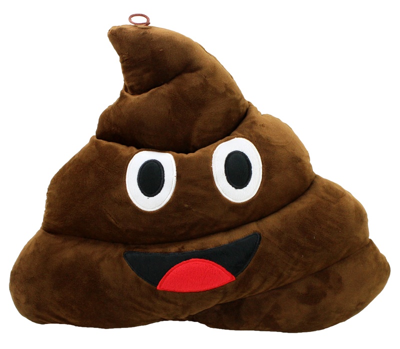 Plüsch Kothaufen Emoticon ca 43x35 cm