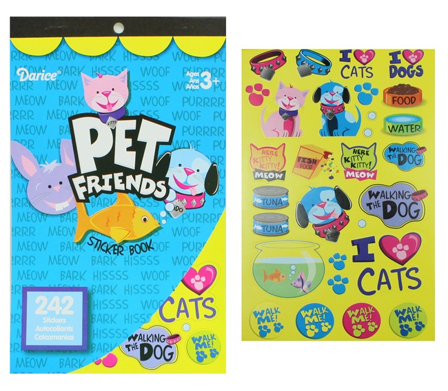 Stickerbuch Tiere - ca 24x14,5cm