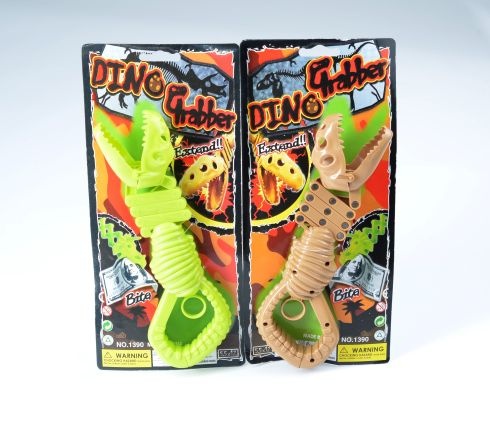 Dinosaurier Greiferhand Neonfarben, auf Karte ca 32 cm