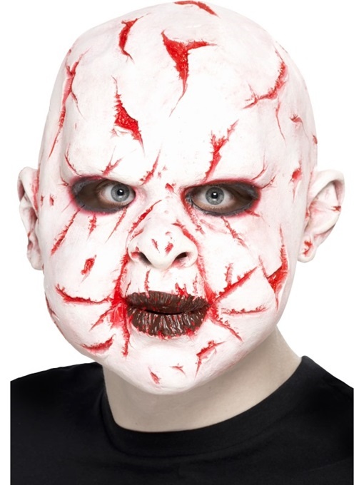 Maske Horrormaske Narben, Wunden - Latex