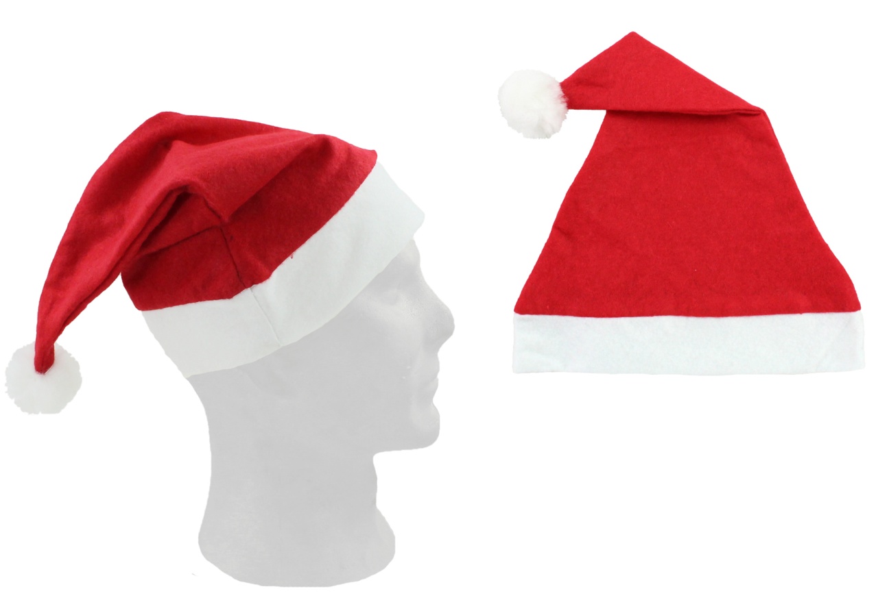 Weihnachtsmütze mit Bommel