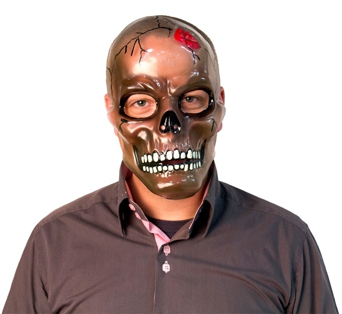 Schädel Maske transparent Einheitsgröße