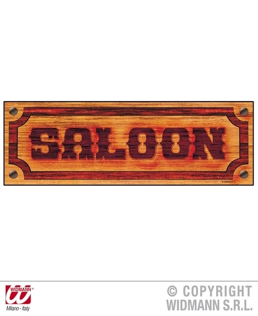 Schild Saloon Wanddeko ca 78 x 26 cm