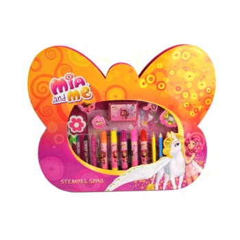 Mia and Me Mal und Stempel Spaß 46 teilig - Box ca 41x33x4cm