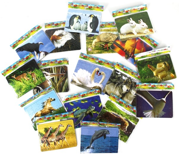 Puzzle 18-fach sortiert - 12x8,5cm