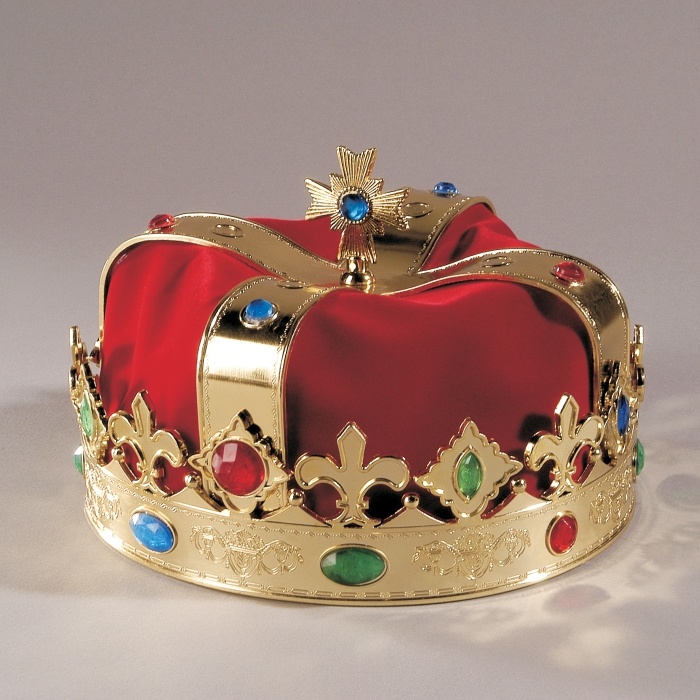 goldene Krone mit rotem Samt
