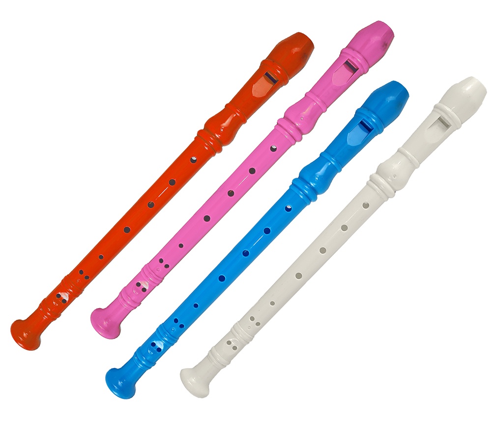 Blockflöte 4 Farben sortiert  ca 32cm