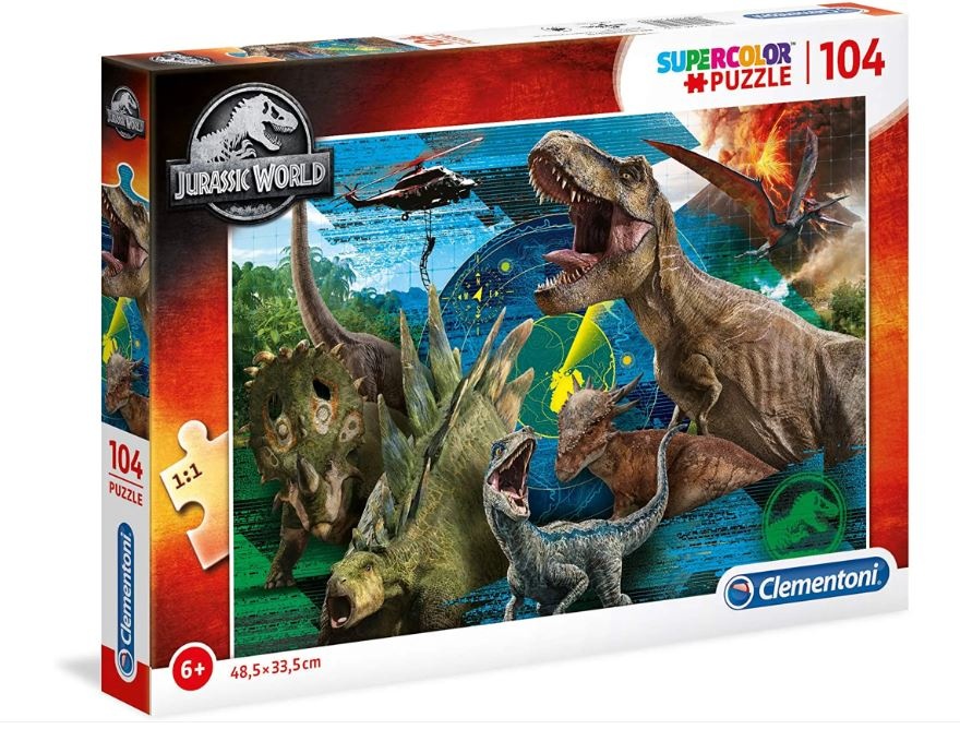 Clementoni Jurassic World - Supercolor, Puzzle, 104 Teile