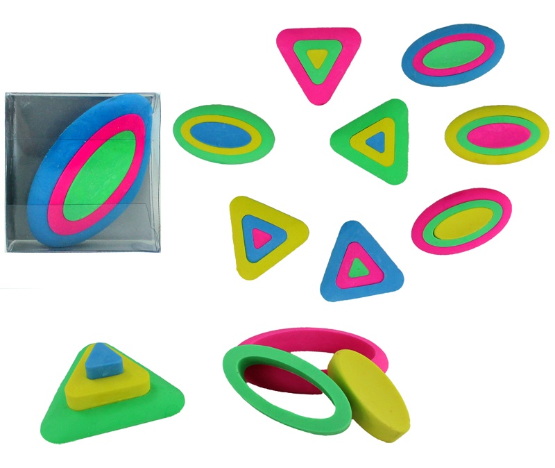Radiergummi Multi Color - in Box ca 5,5x5,5x2 cm