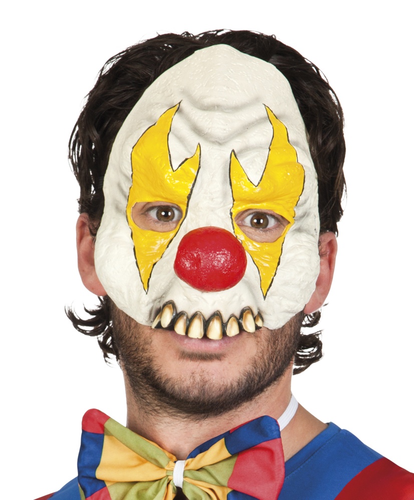 Maske Halbmaske Clown aus Latex