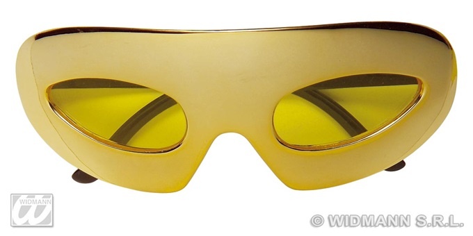 Brille - metallic gold