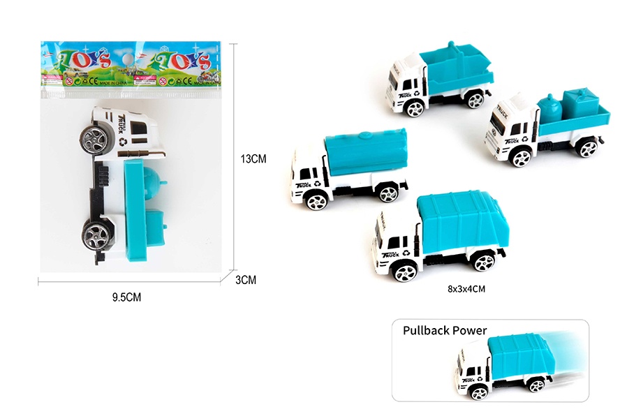Baufahrzeuge  4 Fach sortiert - ca 8cm