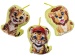 Kissen Tiger 3-fach sortiert ca 15x12cm