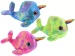 Narwal mit Glitzeraugen 3 Farben sortiert ca 36 cm