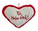 Herz rot beige "Ich liebe dich" ca 41x32cm