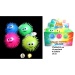 Fluffy Ball mit Gesicht leuchtend farbig 4 Farben sortiert