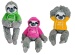 Faultier mit Pullover 3-farbig sortiert - ca 25/40cm