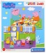 Clementoni Peppa Pig - Supercolor Puzzle, 2 x 60 Teile