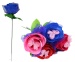 Rose mit Schmetterling + Schleife 4 Farben sortiert ca 25 cm