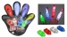 LED Fingerlampe 4-fach sortiert auf Karte ca 16,5x15,5cm
