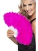 Fächer mit Marabou pink - ca 50cm