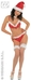 Kostüm - Set Bikini Miss Santa Größe M