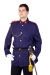 Uniformjacke, blau, mit Gürtel