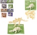 Puzzle Dinosaurier DIY 15 teilig im Beutel  ca 13,5x9,5cm