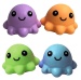 Oktopus Quetschtier Antistress ca 8cm (TPR + Flour)