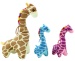 Giraffe stehend 3-fach sortiert ca 26 cm