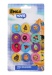 Radiergummi Emoji Lachgesichter ca 28 mm auf Karte
