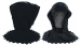 Ghoul Maske schwarz Einheitsgröße