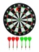 Dartscheibe ca 38 cm mit 6 Pfeilen