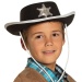 Cowboyhut mit Sheriffstern schwarz -für Kinder